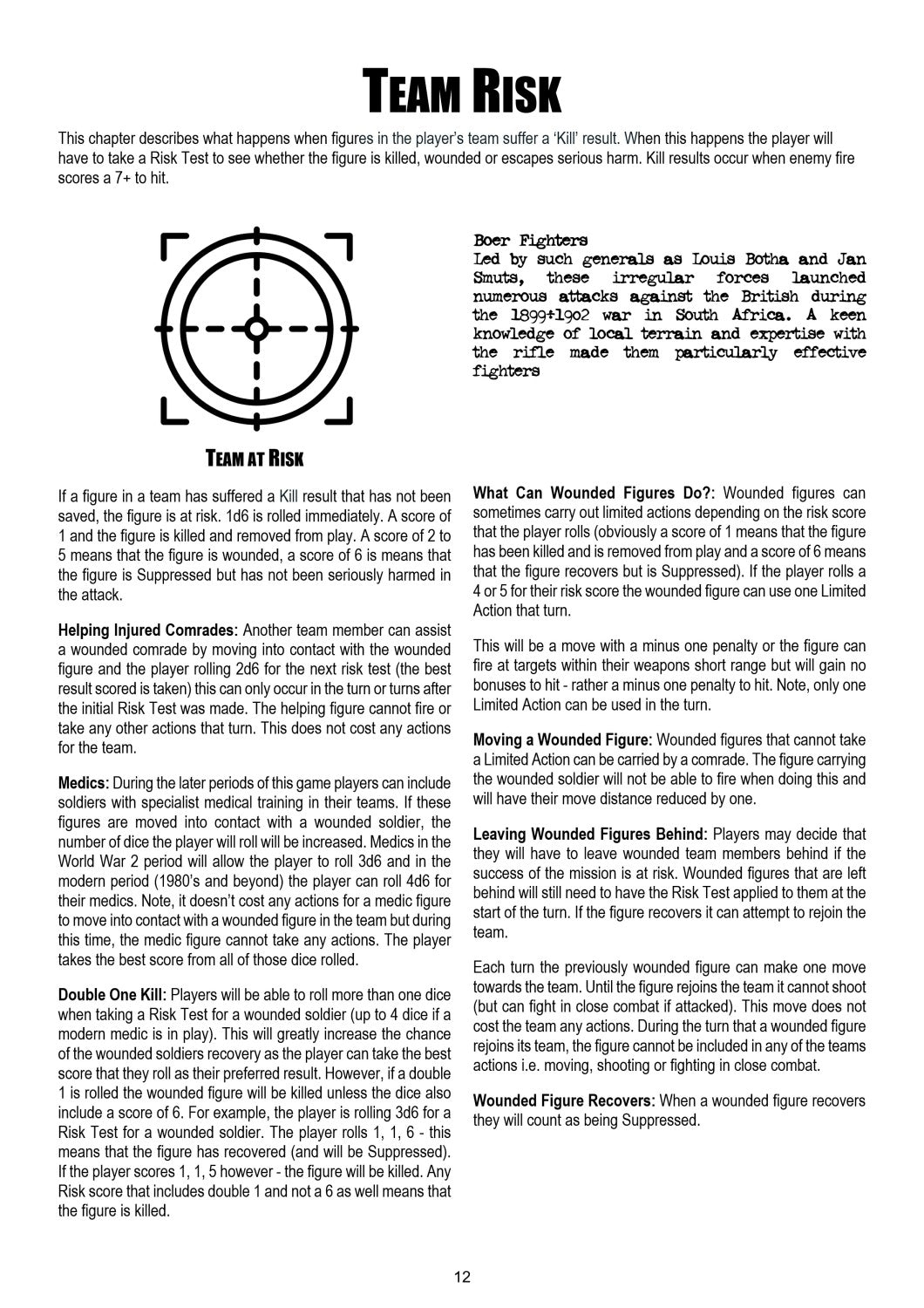 Doom Squad Solo Wargame Rules - Digital Paid Download