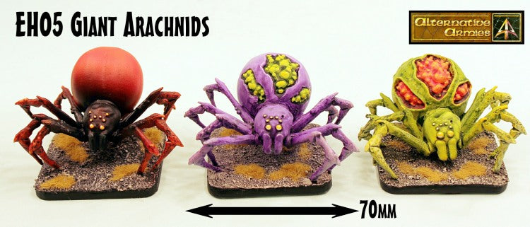 EH05 Giant Arachnids (Set of Three) - 70mm wide