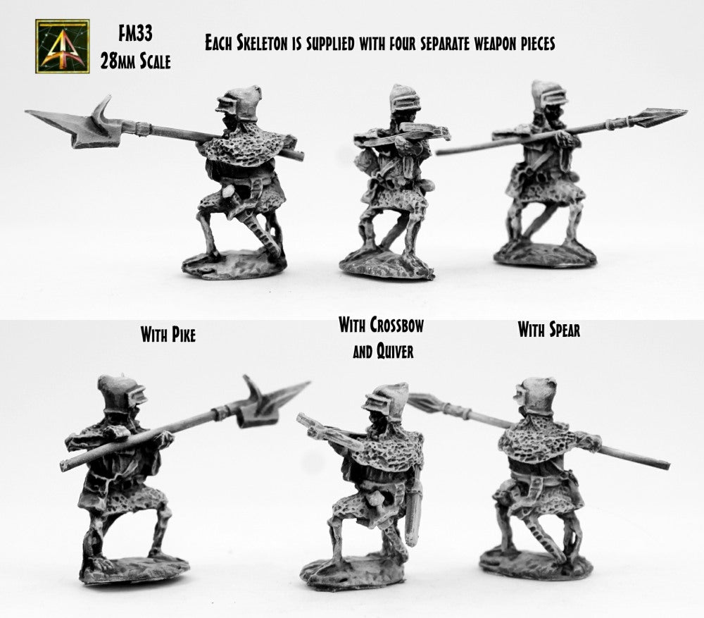 FM33 Skeleton Warrior (comes with Crossbow plus quiver, Spear, Pike)