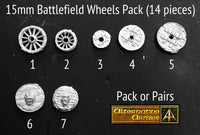 FMS05 15mm Battlefield Wheels Pack