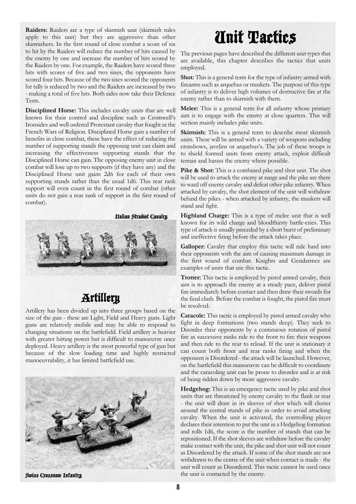 Furioso Renaissance Wargame Rules - Digital Paid Download