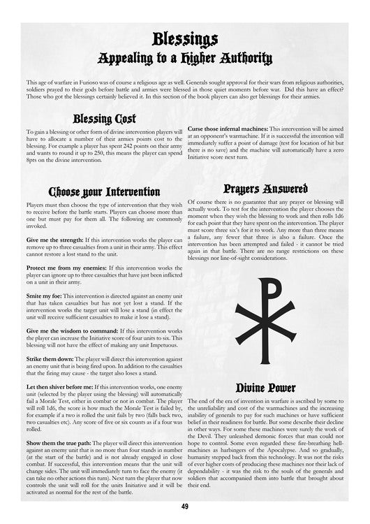 Furioso - The Italian Wars Supplement - Paid Digital Download