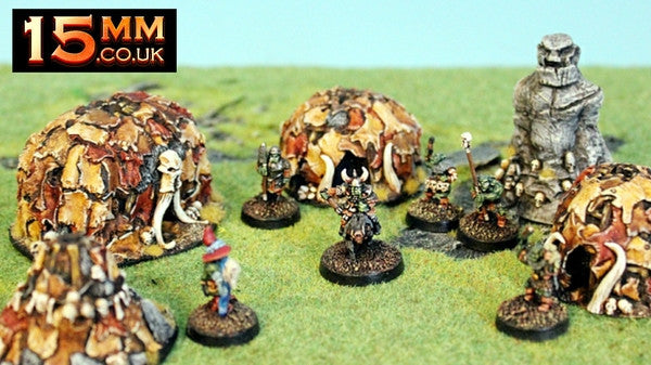HOB2 15mm Orc Starter Saver Settlement (5 Buildings)