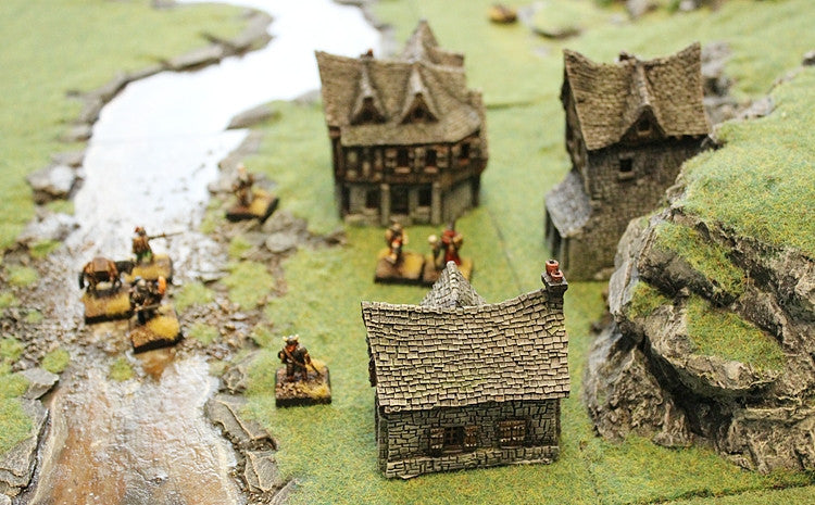 HOB1 15mm Human Starter Saver Settlement (5 Buildings)