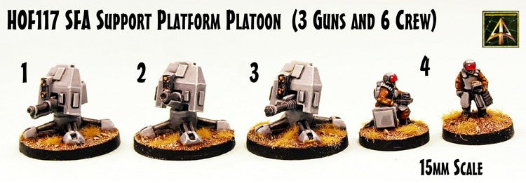 HOF117 SFA Support Platform Platoon (pack or singles)