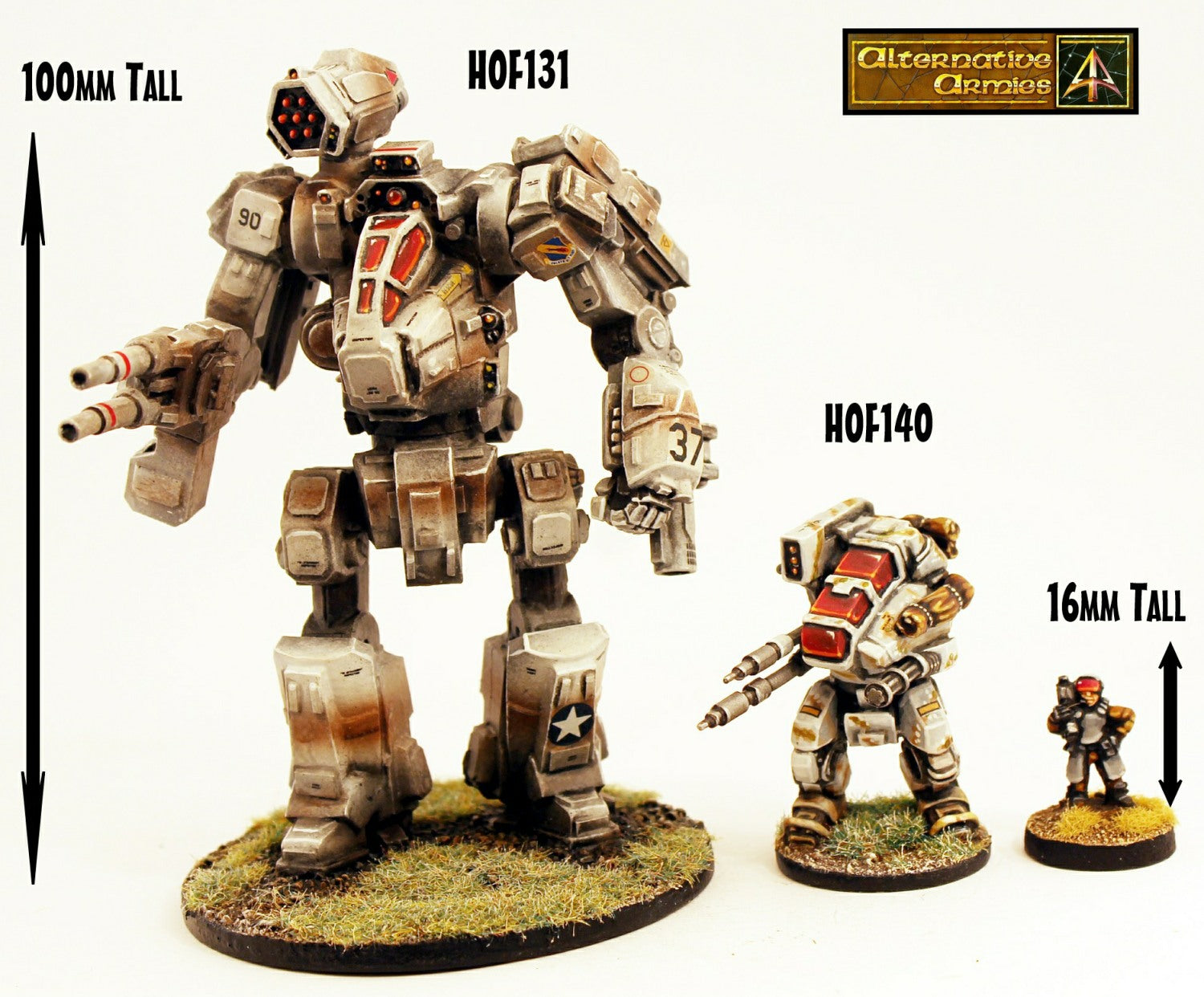 HOF131 Contender GNATS Mech (100mm tall)