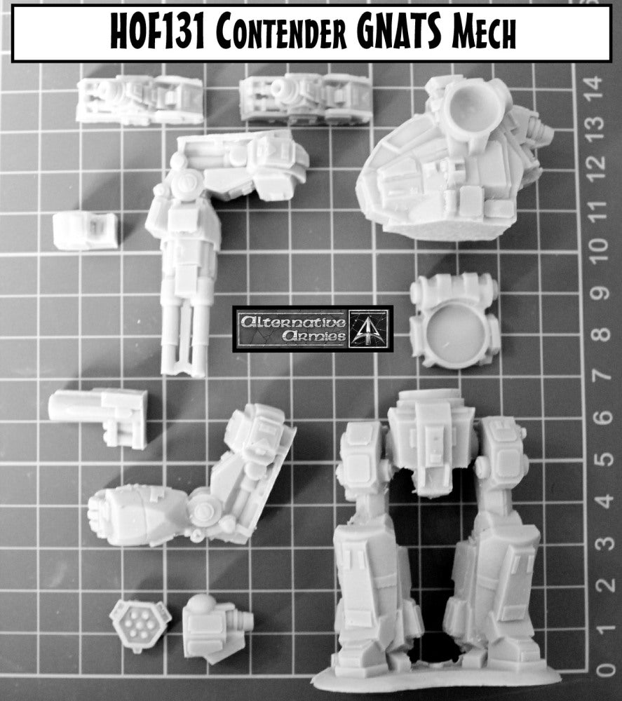 HOF131 Contender GNATS Mech (100mm tall)