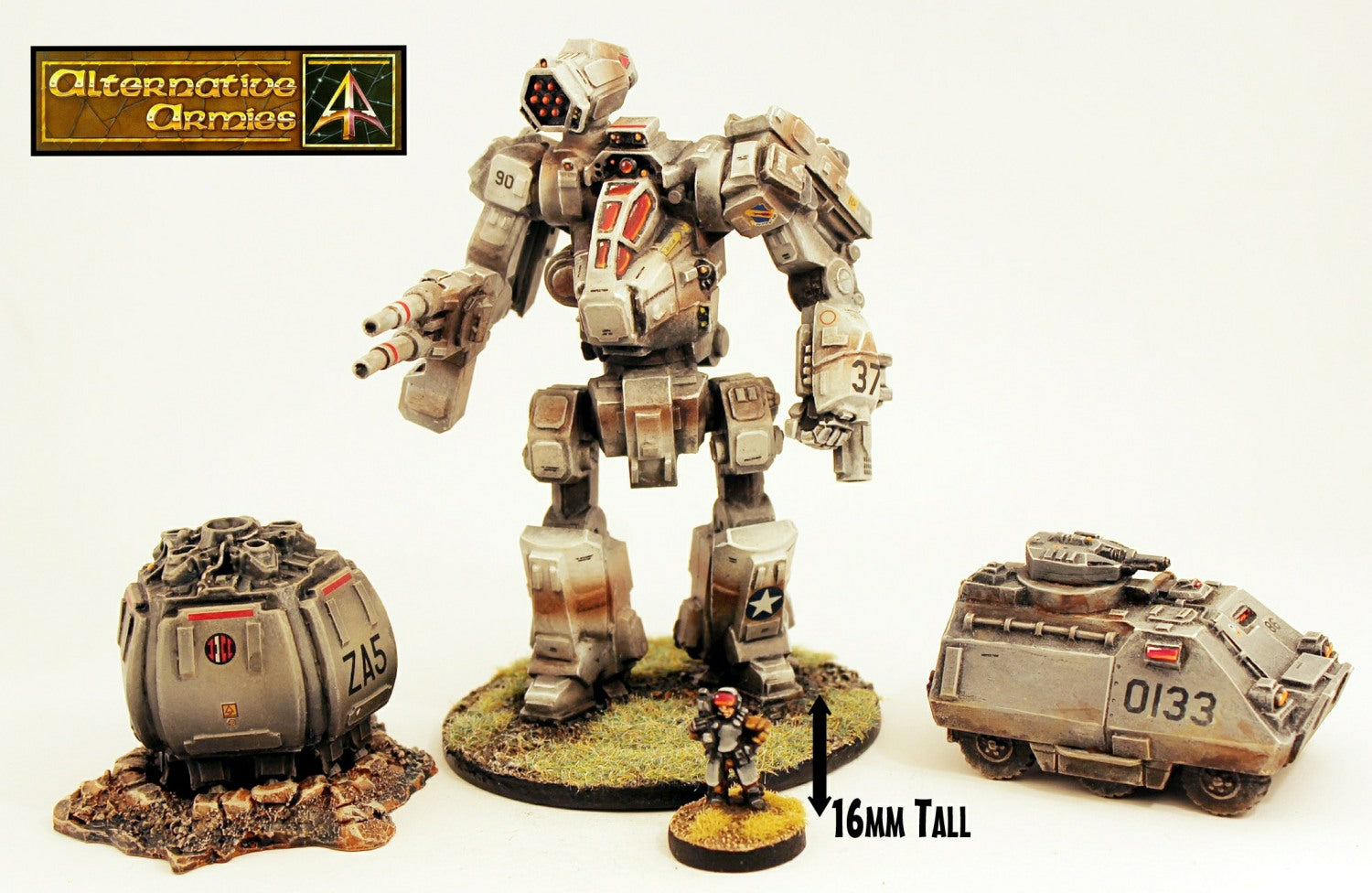 HOF131 Contender GNATS Mech (100mm tall)
