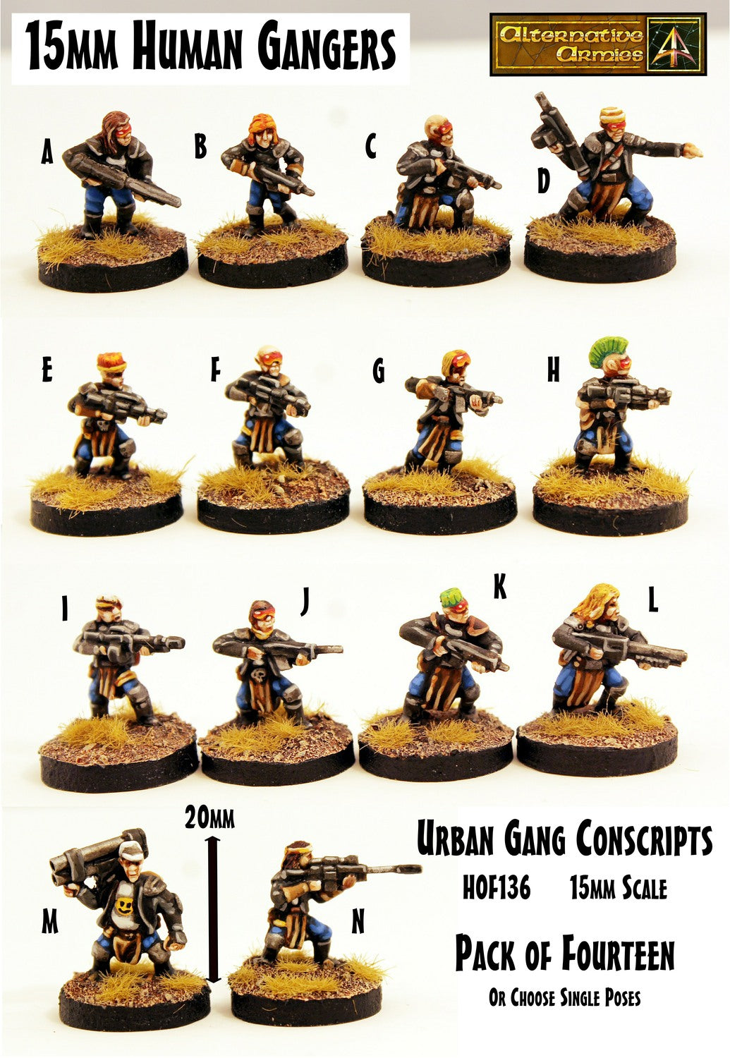 HOF136 Urban Gang Conscripts (Fourteen pack or singles)