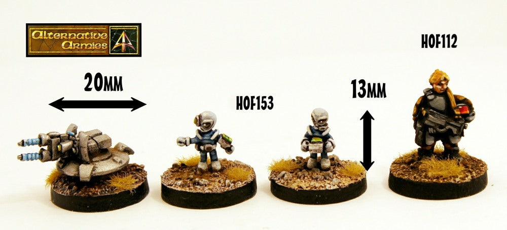 HOF153 Grey Alien Portable Weapon Platform with Crew (5 Weapon Options included)