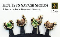 HOT127S Savage Shields (Sprue of four or pack of sixteen)