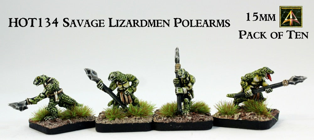 HOT134 Savage Lizardmen Polearms