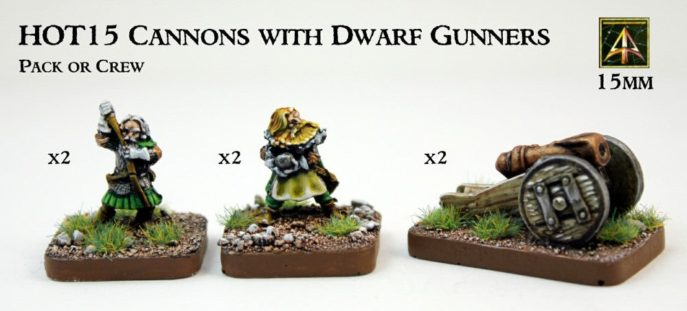 HOT15 Cannons with Dwarf Gunners
