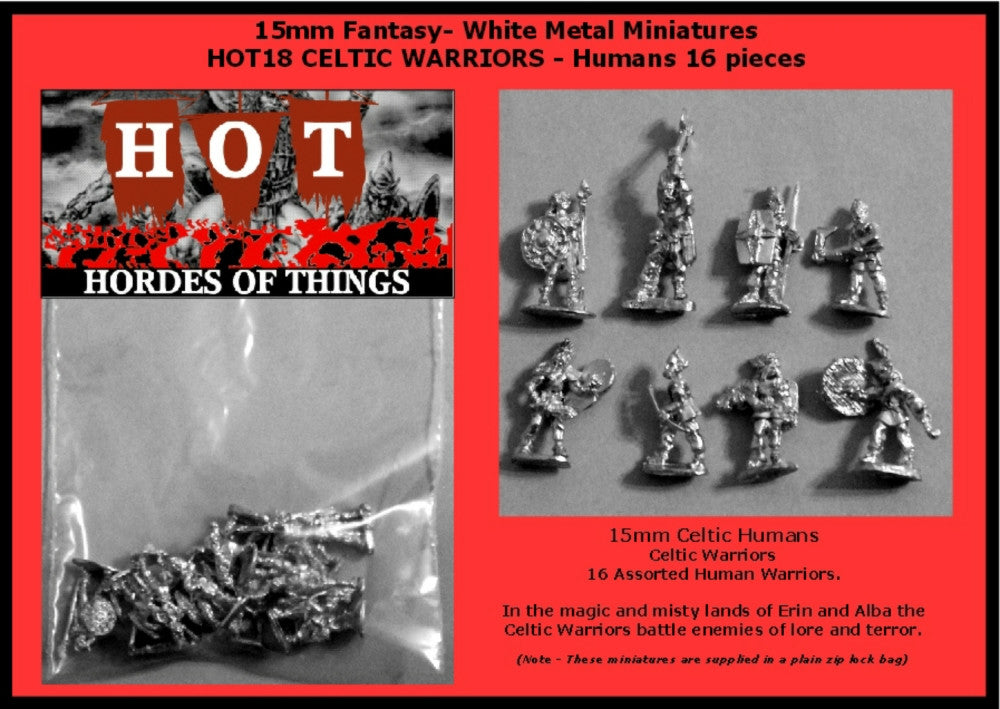 15mm Celtic Warband with many poses! HOT18 and HOT19