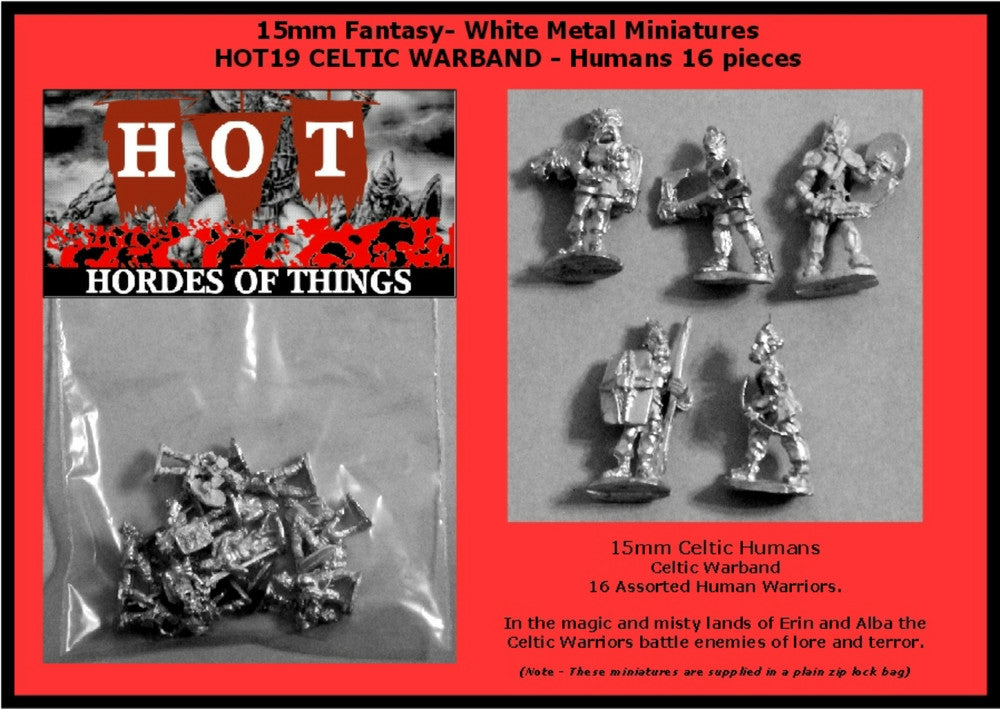 15mm Celtic Warband with many poses! HOT18 and HOT19