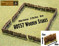 HOT57 Wooden Stakes now in resin 40mm Frontage - 480mm Frontage per pack