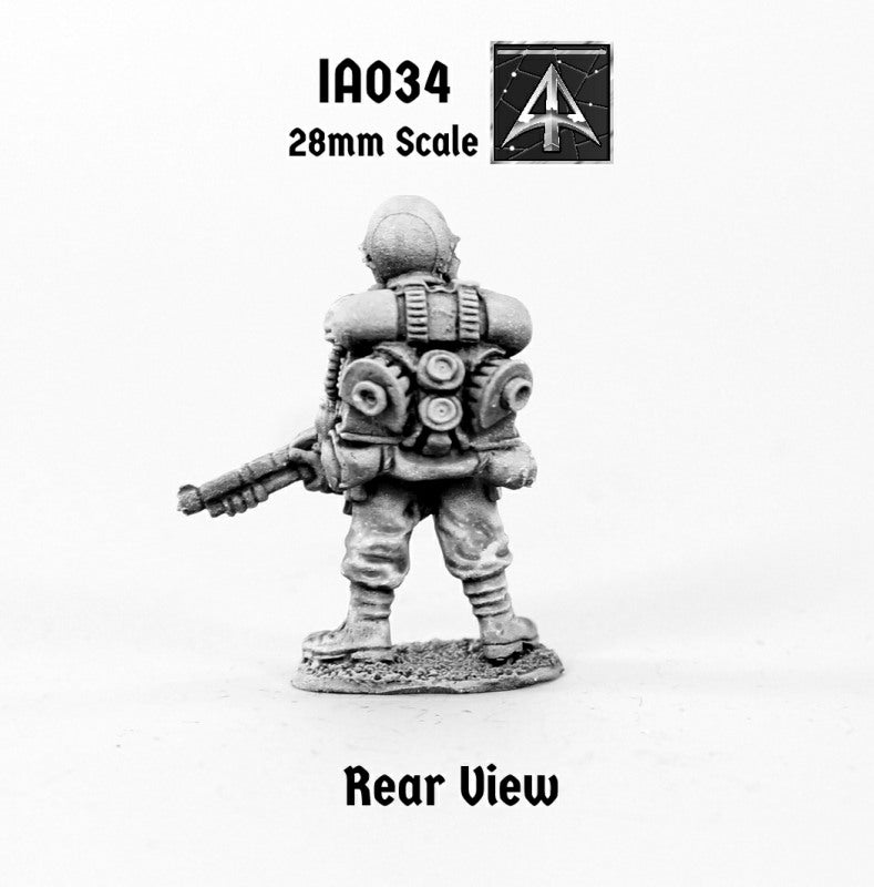 IA034 Muster Private readying Moth Rifle