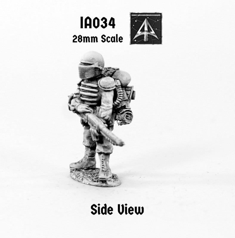 IA034 Muster Private readying Moth Rifle