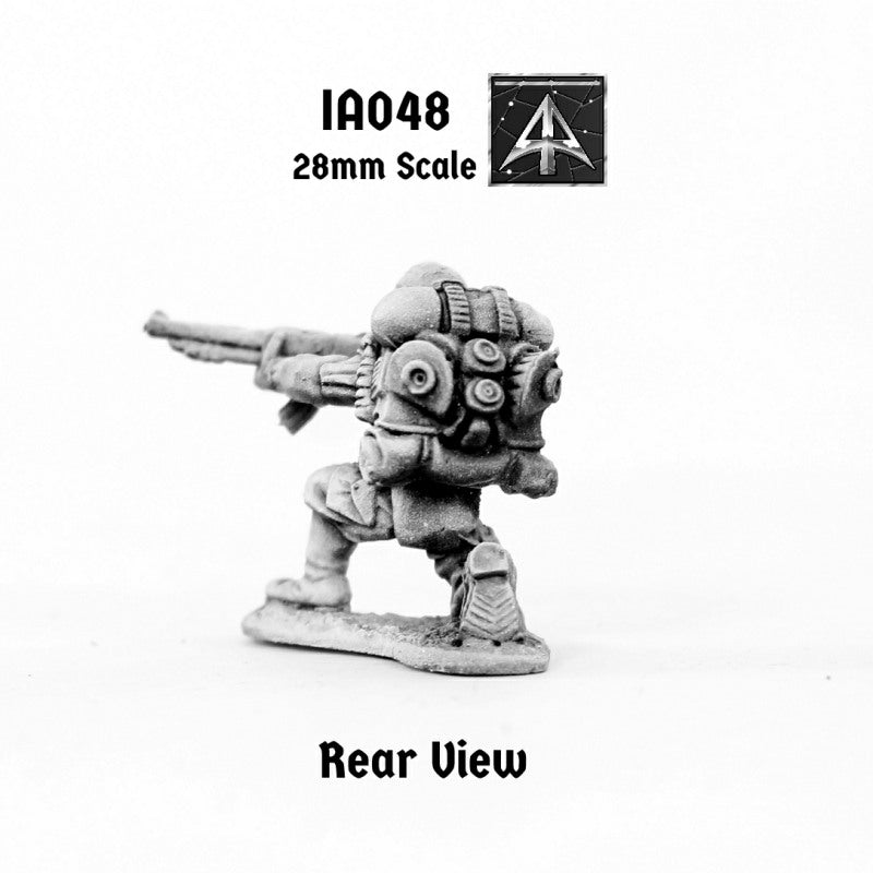 IA048 Muster Private kneeling with Moth Rifle
