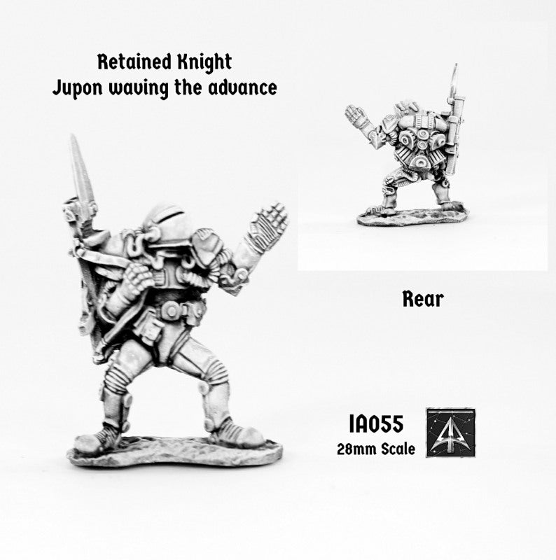 IA055 Retained Jupon rifle slung waving the advance