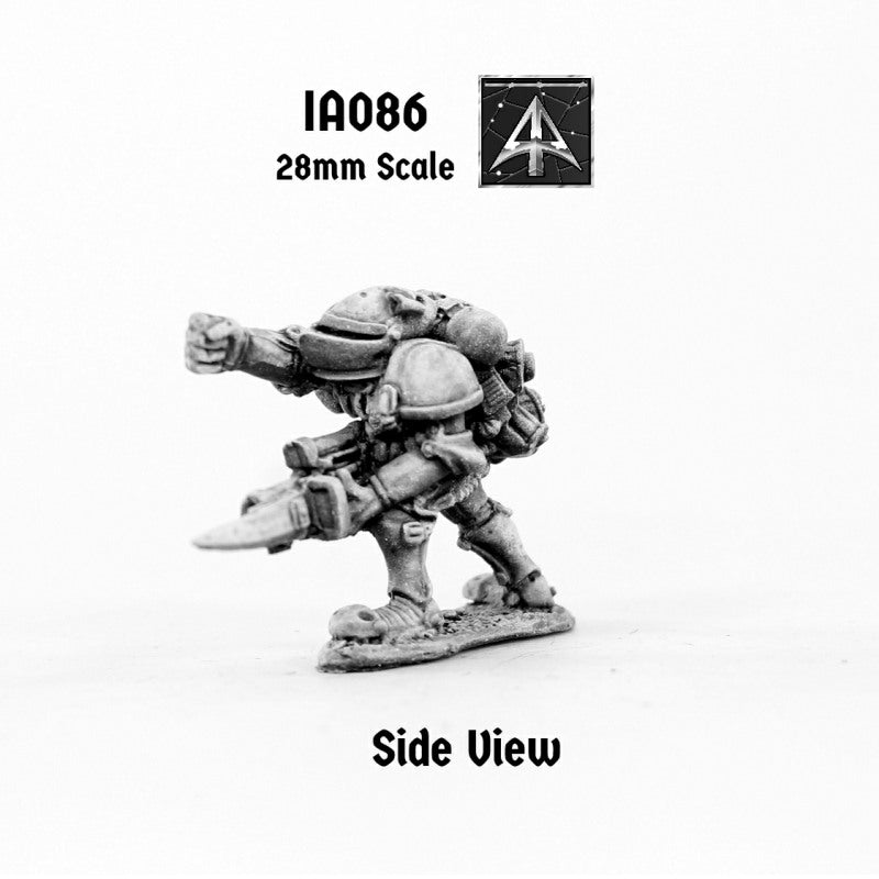 IA086 Retained Assaulter running arm raised