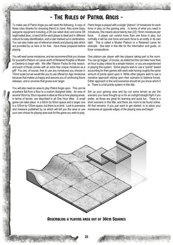 Patrol Angis 15mm Skirmish Wargame Rules - Paid Digital Download