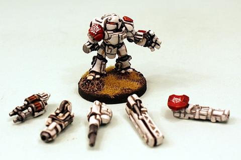 IAF030 Duxis Battlesuit - Five ranged weapon options included
