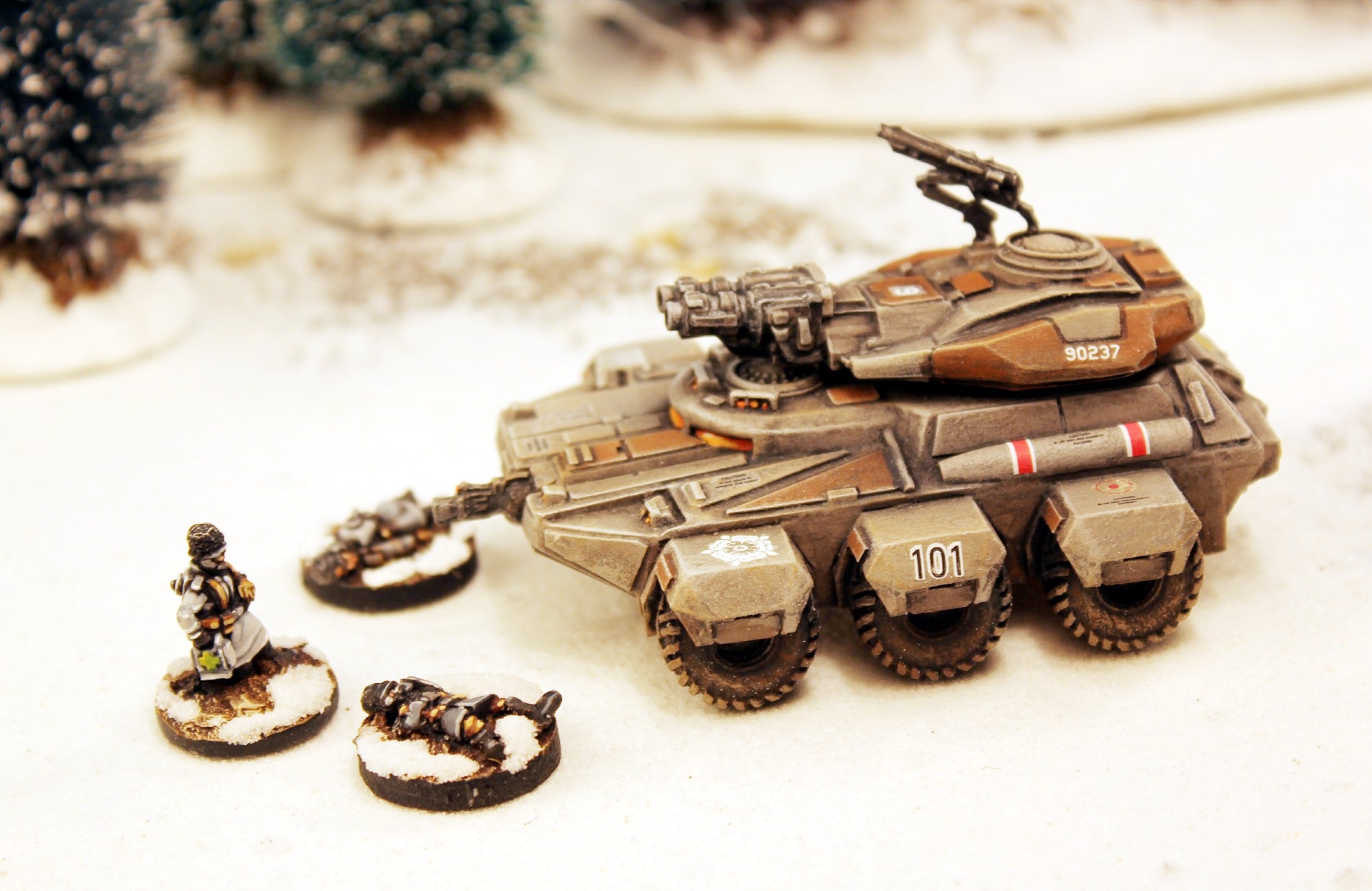 IAF042A Mullo AFV Wheeled with three turret load outs