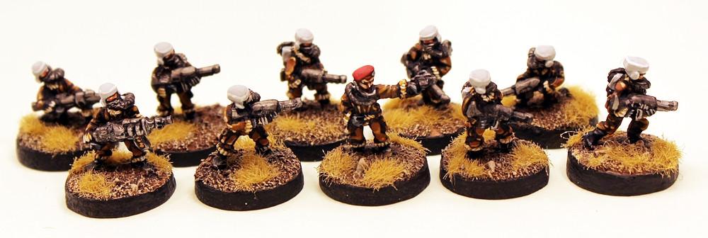IAFP07 Planetary Militia Platoon (Platoon Pack) - Includes free extra unique miniature!