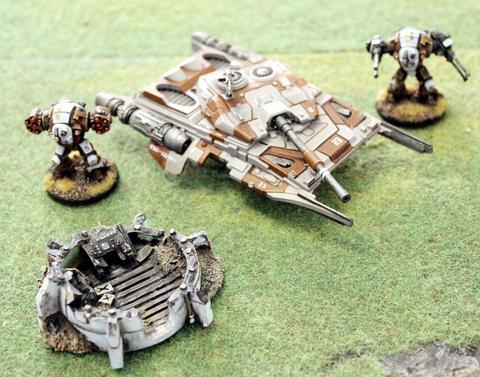 IAF103A Taranis Repulsar MBT Cannon Turret (Super Heavy) - Free Pack of Drones included