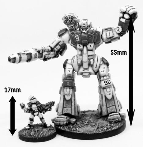 IAF128 Afara Strider Mecha - Three Different Variants