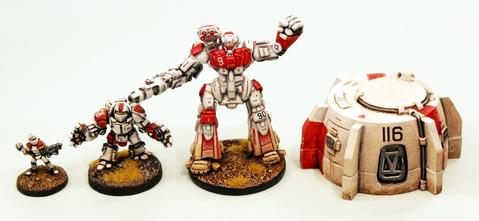 IAF128 Afara Strider Mecha - Three Different Variants