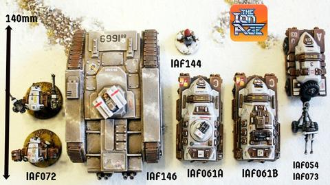 IAF146 Tohlic Armoured Crawler with two different turrets (105mm long kit!)