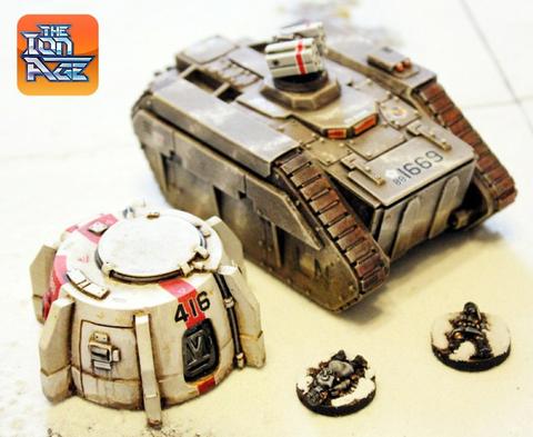 IAF146 Tohlic Armoured Crawler with two different turrets (105mm long kit!)