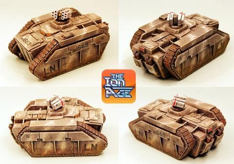 IAF146 Tohlic Armoured Crawler with two different turrets (105mm long kit!)