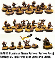 IAFP07 Planetary Militia Platoon  (Platoon Pack) - Includes free extra unique miniature!