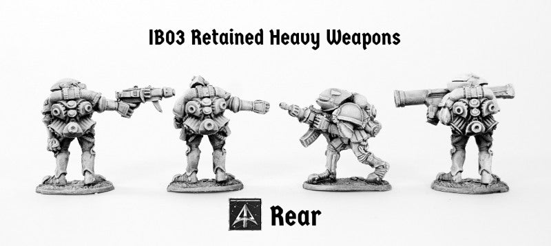 IB03 Retained Heavy Weapons (Four Pack with Saving)