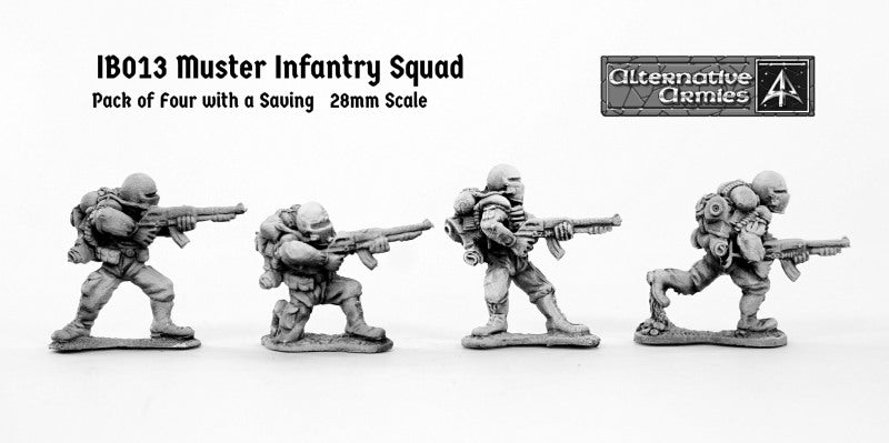 IB13 Muster Infantry Squad (Four Pack with Saving)