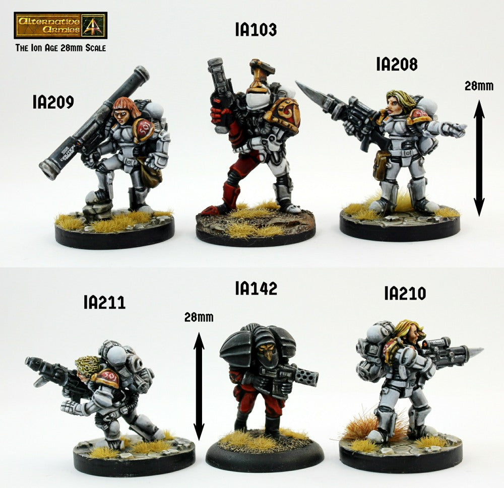 IB59 Female Retained Knights (Four pack modular with saving)