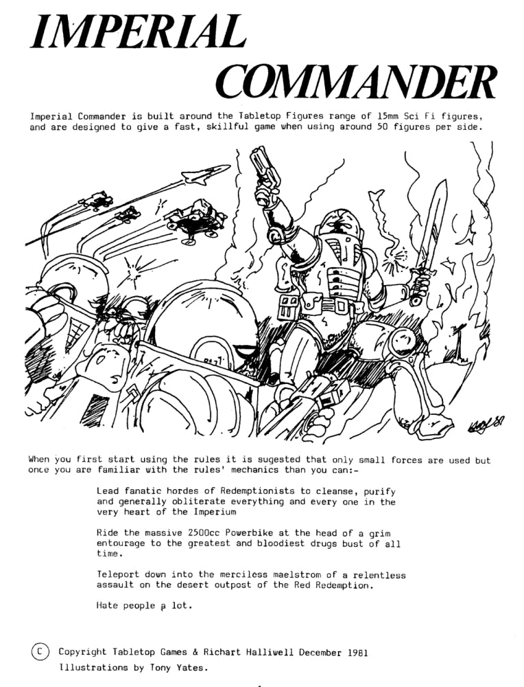 LBR04 Imperial Commander Rulebook