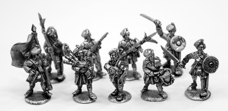 JU01 Jacobite Clansman Mixed 20 Man Unit - Save 10%
