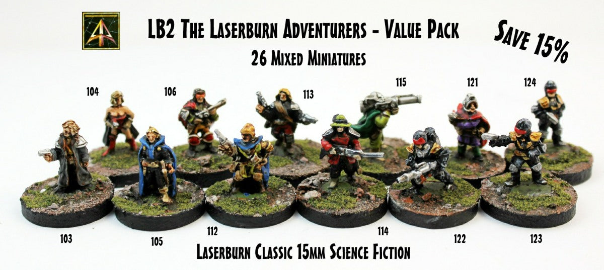 LB02 The Laserburn Adventurers - Value Pack