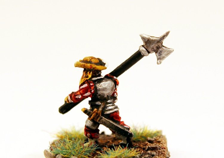 MR110 Landsknecht Armoured Halberd Shouldered