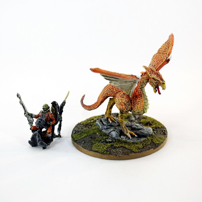 PTDTSF01 Szithks Male Winged Warbird with Lizardman Rider (1)