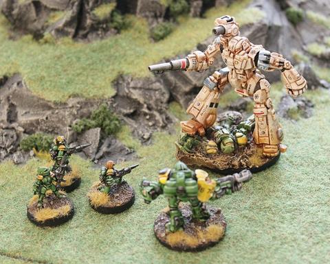 IAF128 Afara Strider Mecha - Three Different Variants