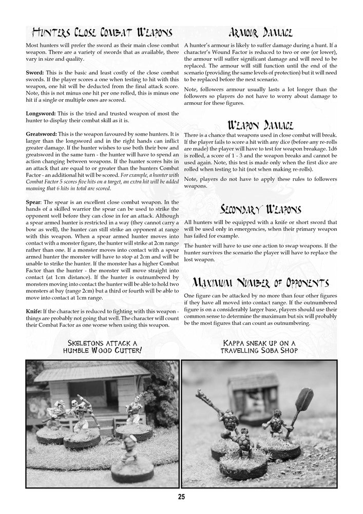 Sengoku Monster Hunter Wargame Rules - Digital Paid Download