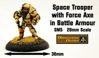 SM5 Space Trooper with Force Axe in Battle Armour
