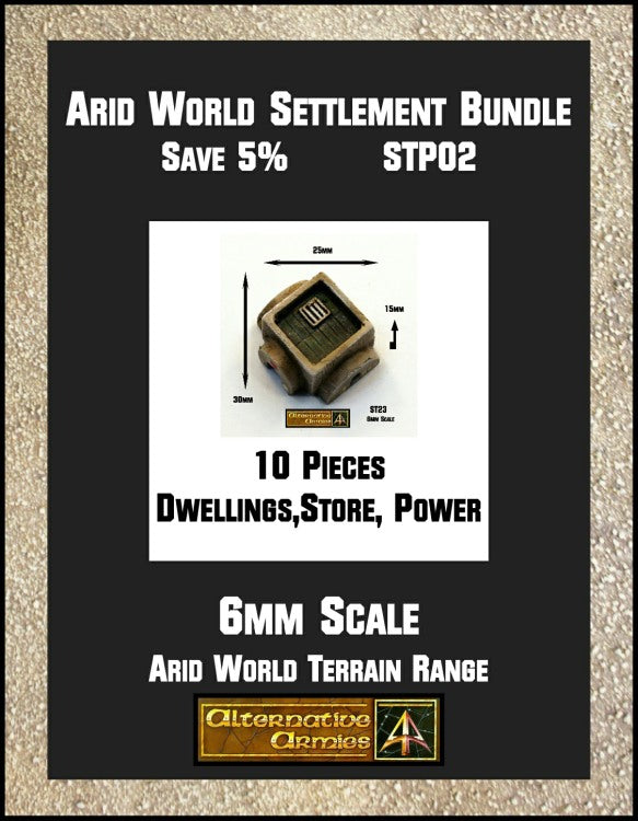 STP02 Arid World Settlement (10 Pieces Save 5%)