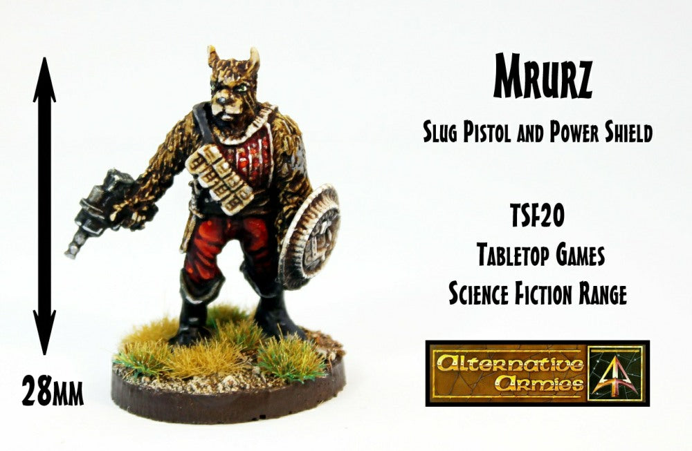TSF20 Mrurz with slug pistol and force shield