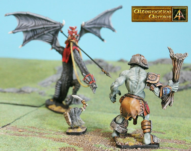 VNT42 Lord Ruza with lance on Great Wyvern Kildane - 200mm Wingspan!